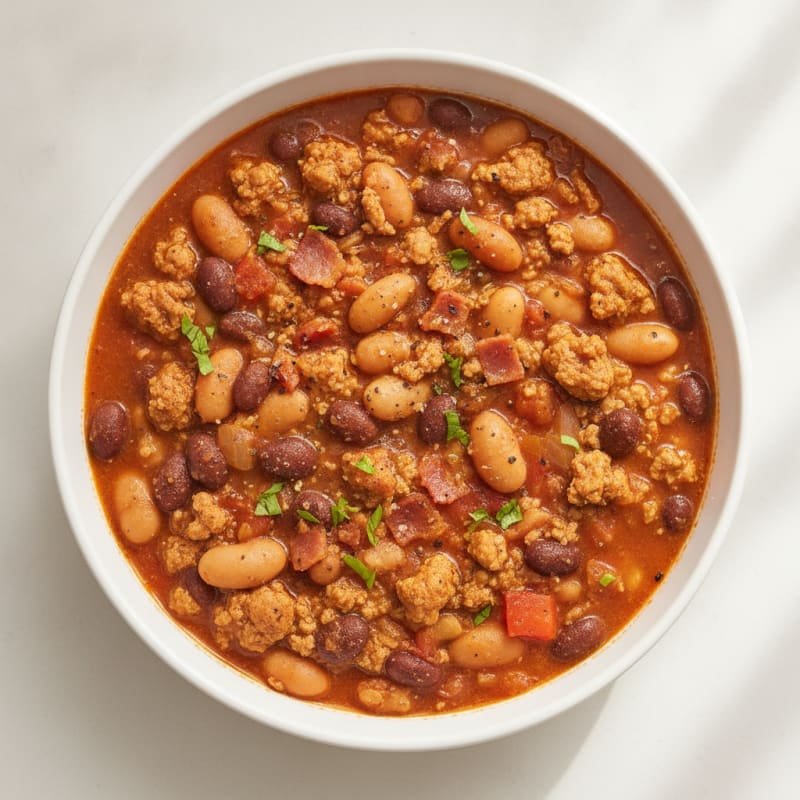 Ground Turkey Three Bean Chili