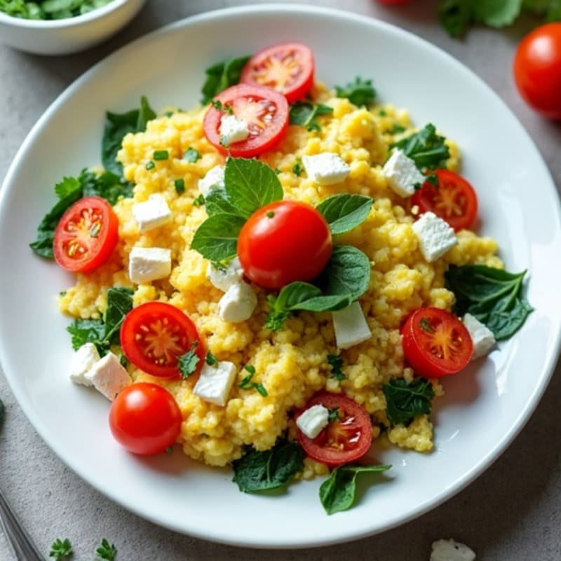 Fluffy Herb-Seasoned Egg White Scramble