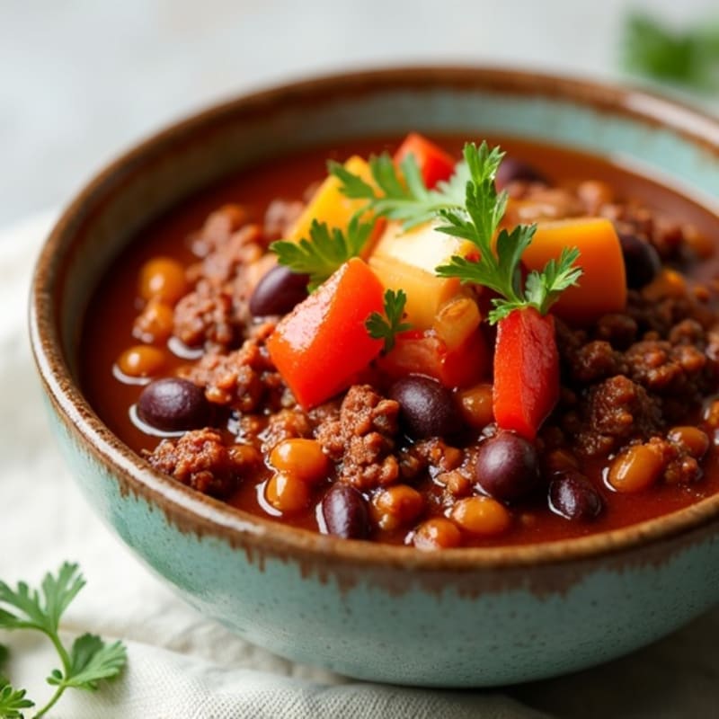 Hearty Slow Cooker Lean Beef Chili