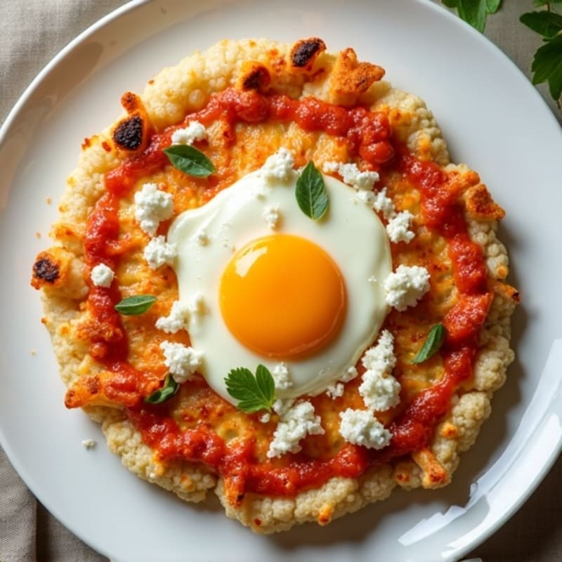 Crispy Buffalo Chicken Cauliflower Crust Pizza