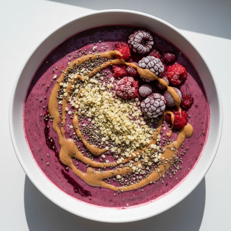 Creamy Berry Protein Smoothie Bowl