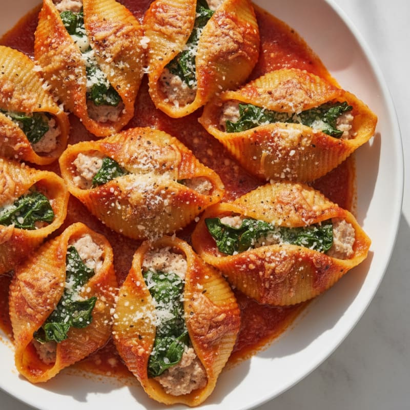 Spinach & Ricotta Stuffed Shells