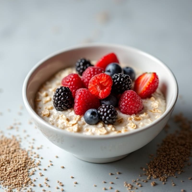 Protein-Packed Vanilla Berry Overnight Oats