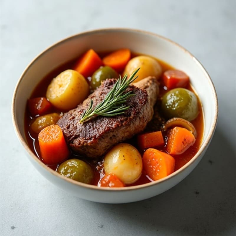 Healthy Tender Lamb Shank Stew with Root Vegetables