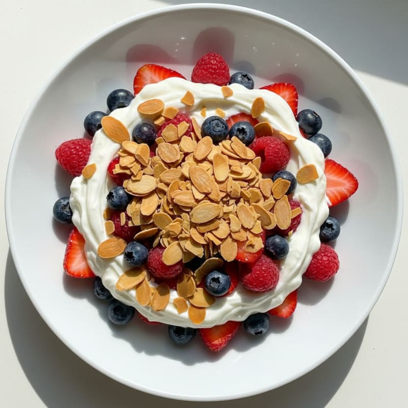 Creamy Greek Yogurt Protein Parfait with Mixed Berries