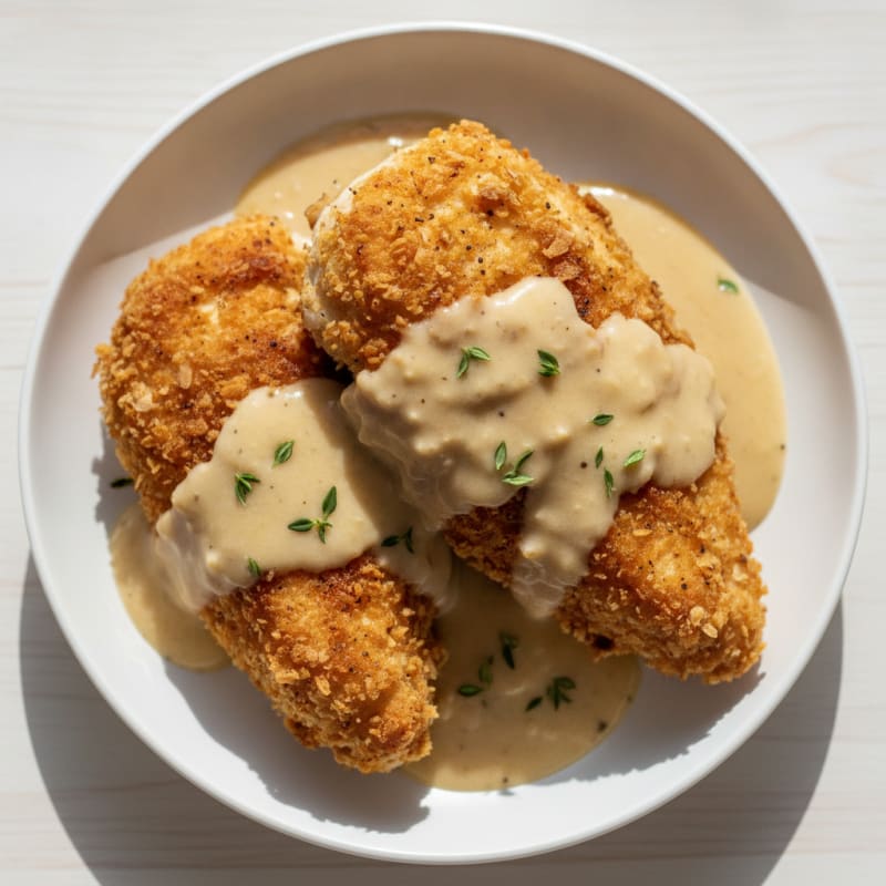 Buttermilk Fried Chicken with Creamy Gravy