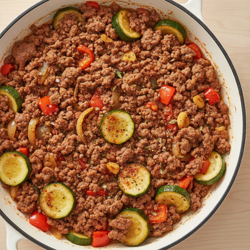 Ground Beef and Vegetable Skillet