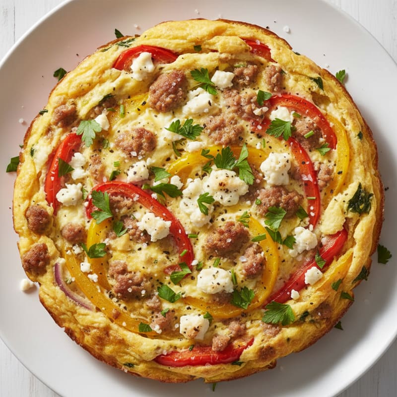 Bell Pepper and Herb Egg Bake