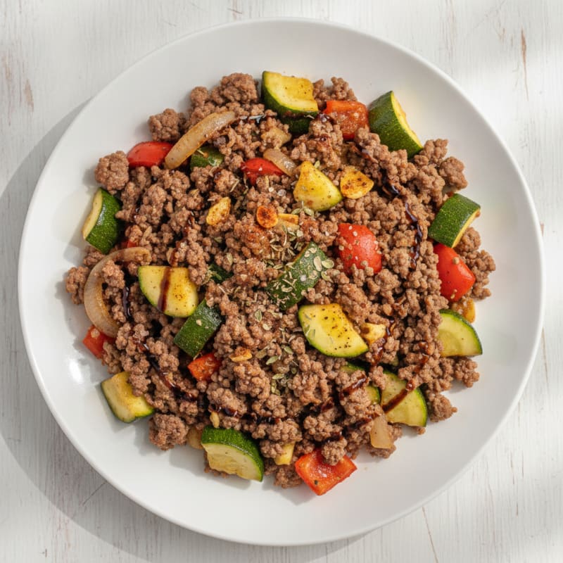 Ground Beef and Vegetable Skillet