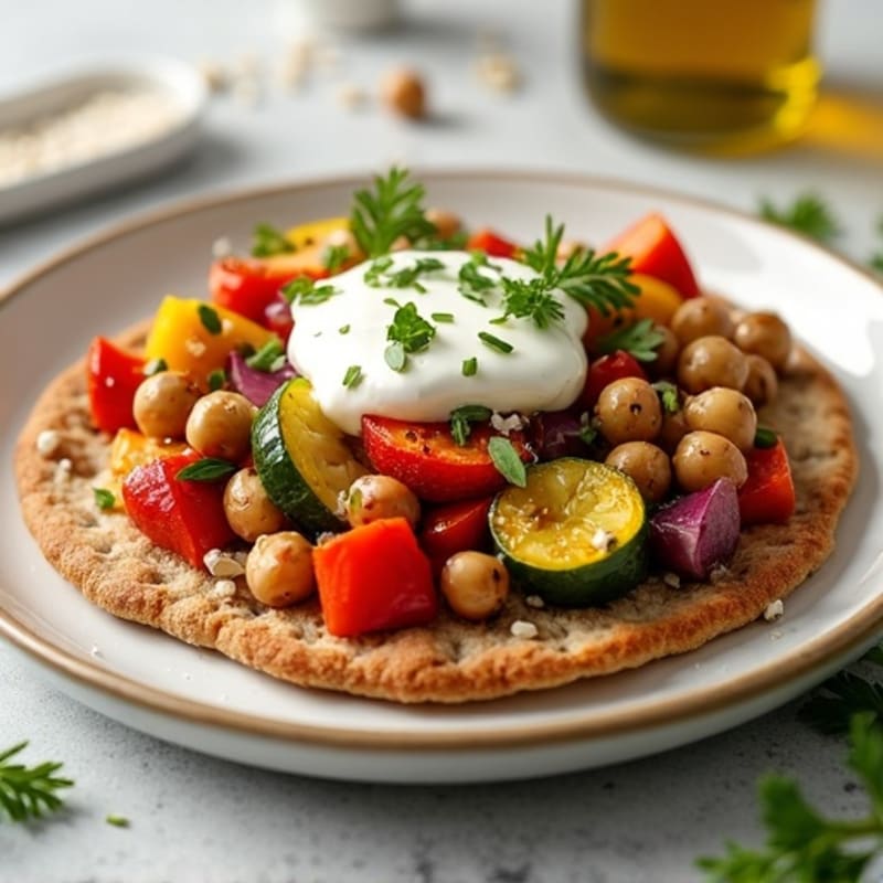 Crispy Roasted Vegetable Flatbread