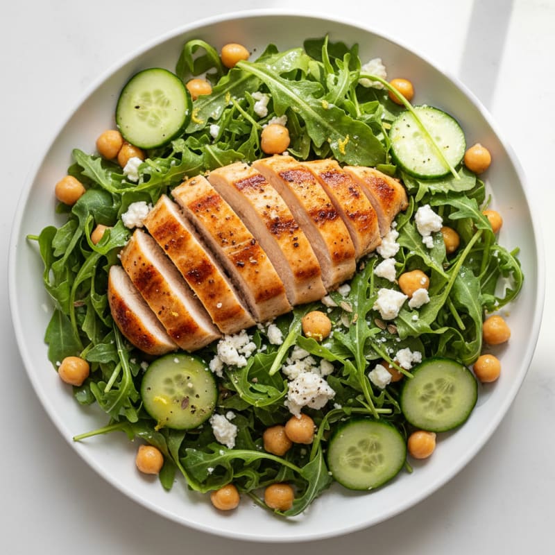 Zesty Arugula and Feta Salad