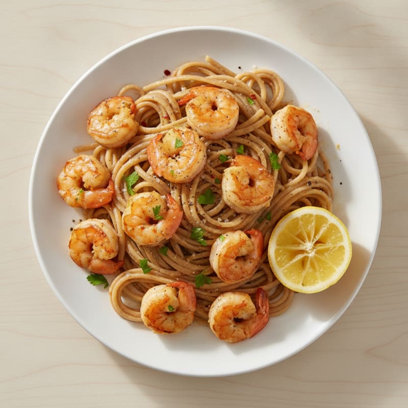 Garlic Butter Shrimp Scampi with Linguine