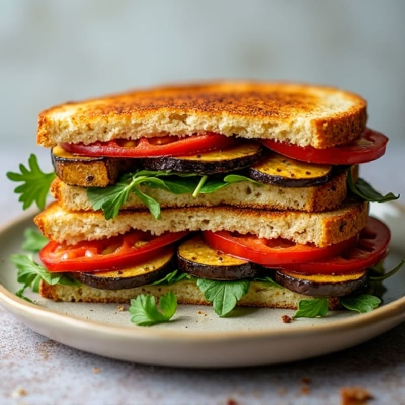 Crispy Roasted Vegetable Panini