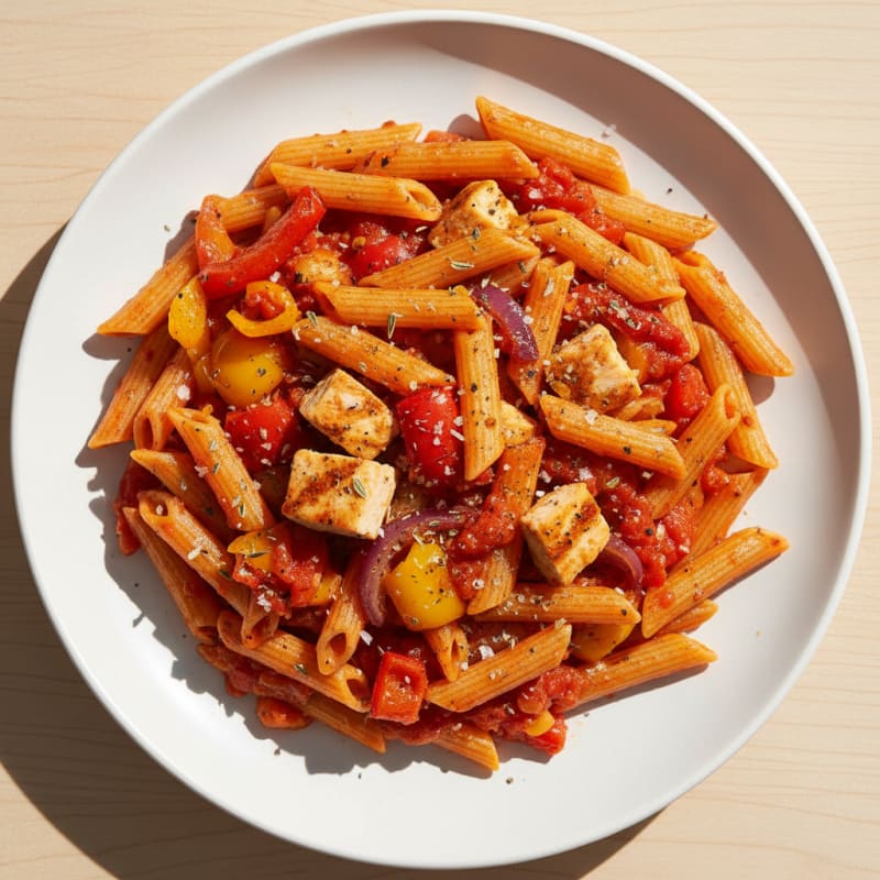 Roasted Pepper and Onion Pasta
