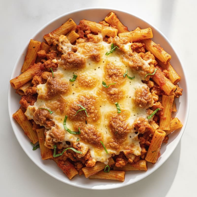Classic Baked Ziti with Ricotta