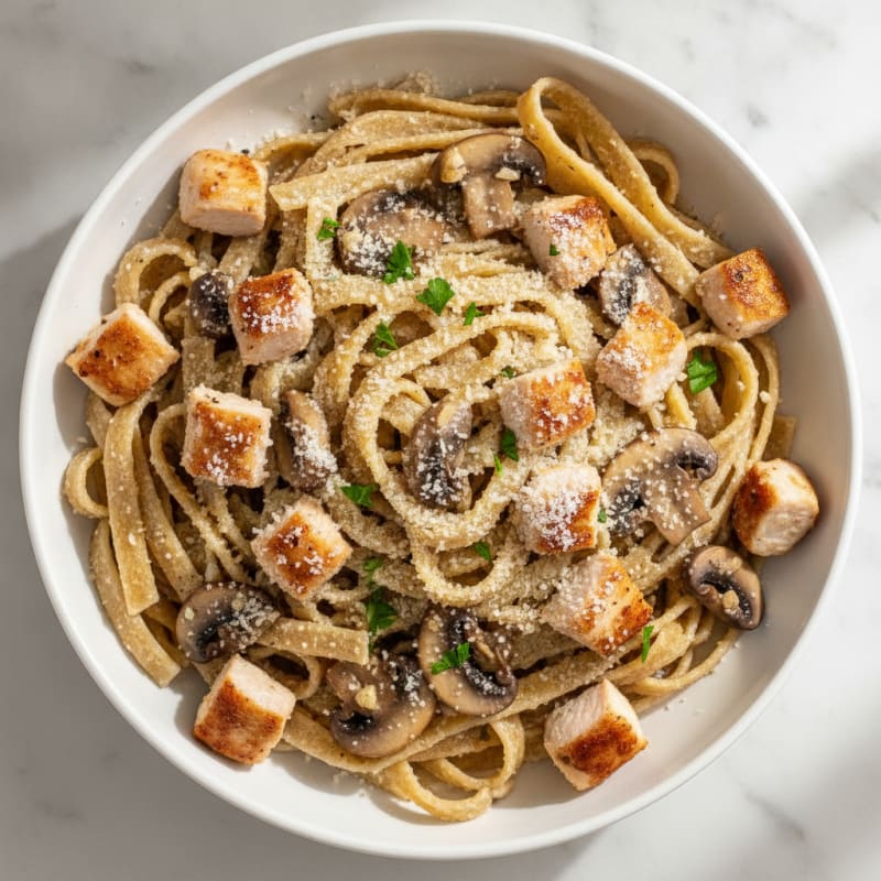 Truffle Mushroom Tagliatelle with Parmesan