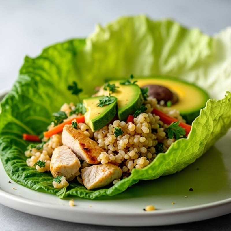 Fresh Herb-Grilled Chicken Lettuce Wrap