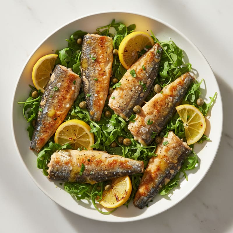 Crispy Pan-Seared Sardines with Zesty Lemon