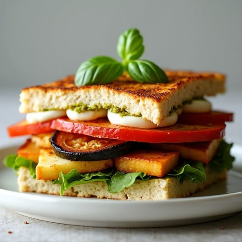 Crispy Roasted Vegetable Panini