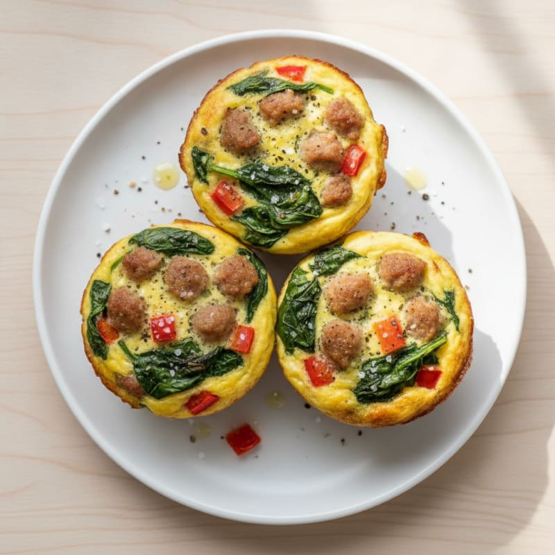 Baked Egg and Sausage Muffins