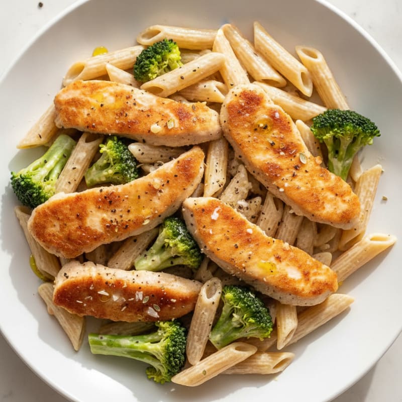 Garlic Parmesan Chicken Alfredo Pasta