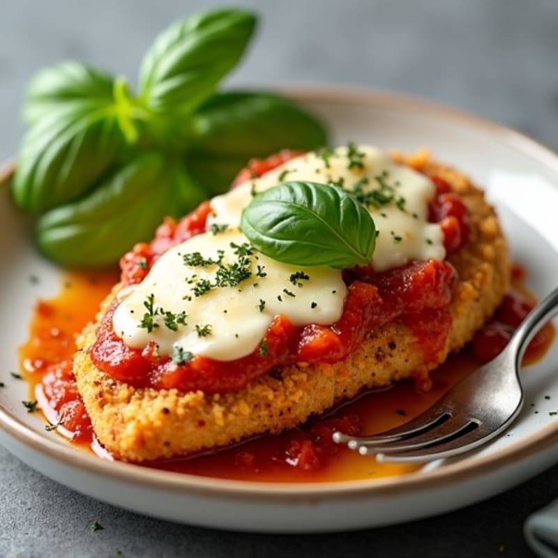 Crispy Baked Chicken Parmesan with Fresh Herbs