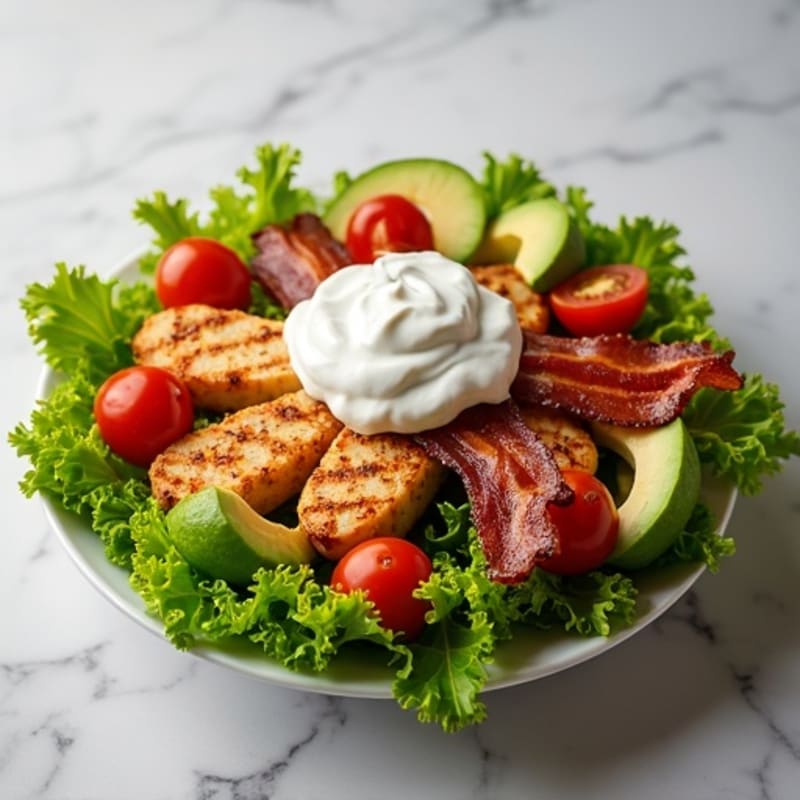 Crispy Chicken and Bacon Club Salad