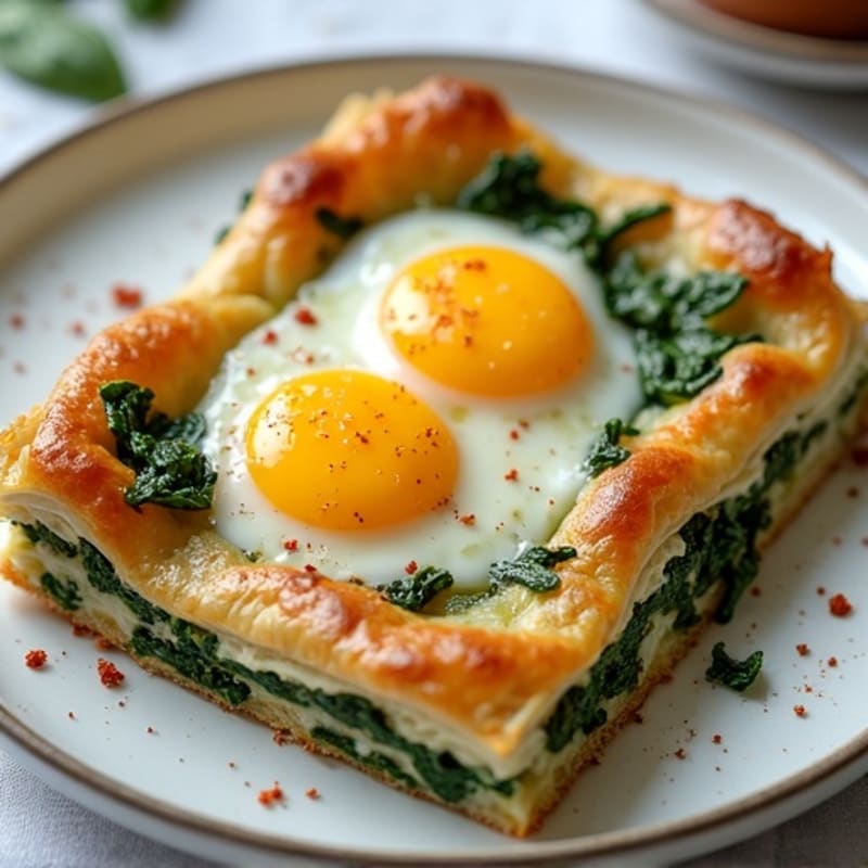 Crispy Spinach and Feta Phyllo Bake