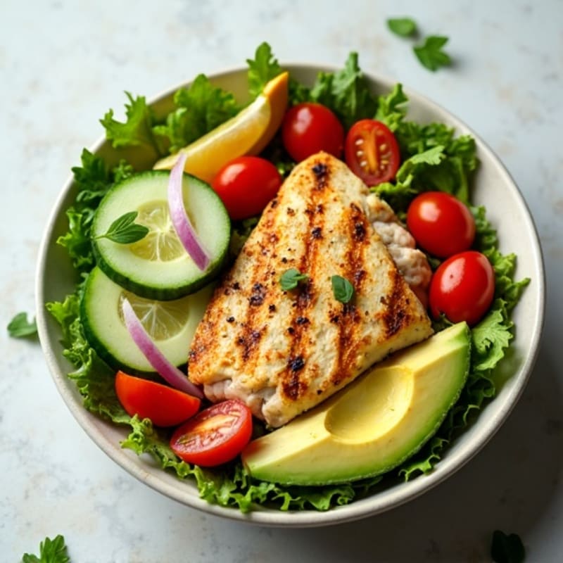 Crisp Avocado Salad Bowl