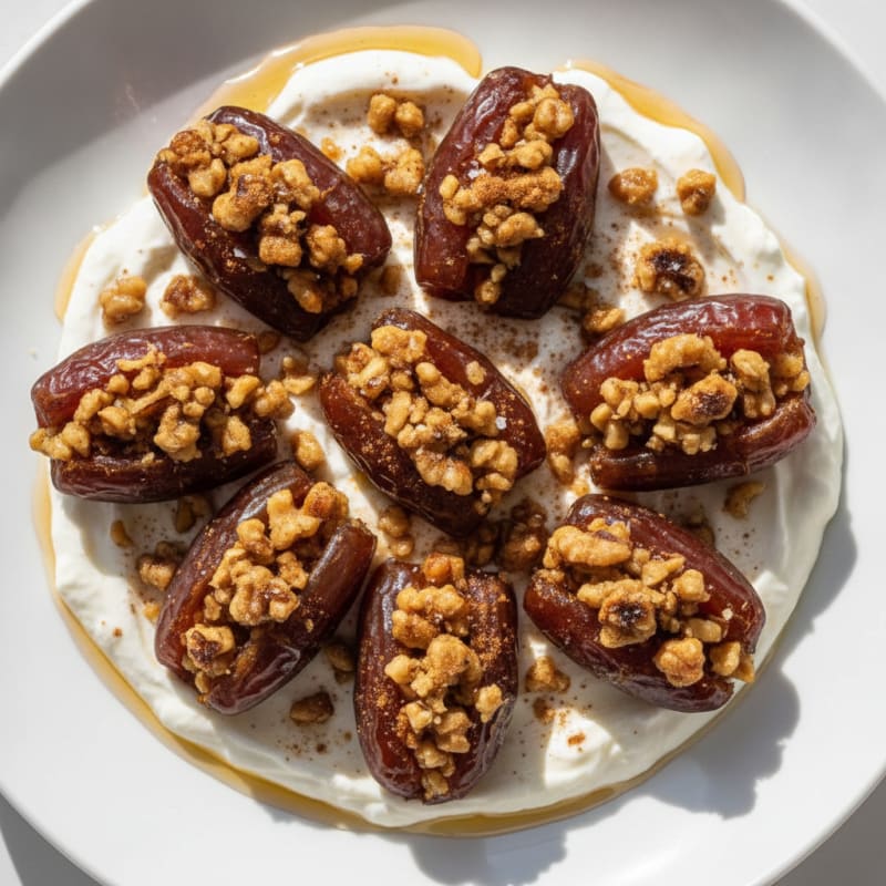 Baked Dates with Honey-Nut Crumble