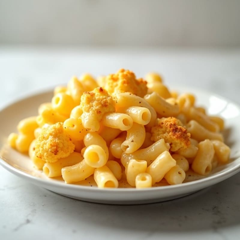 Creamy Baked Mac and Cheese with Cauliflower