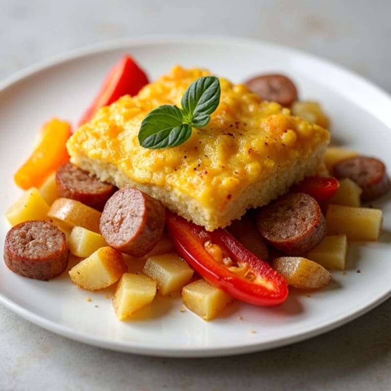 Lean Sausage and Roasted Potato Casserole
