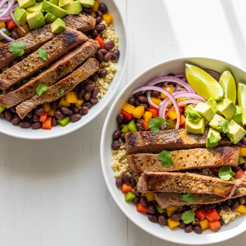 Smoky Chili-Lime Steak Taco Bowls
