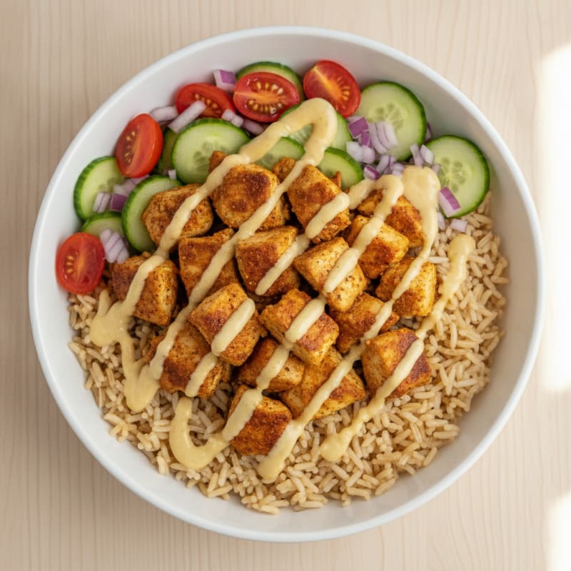 Chicken Shawarma Rice Bowl