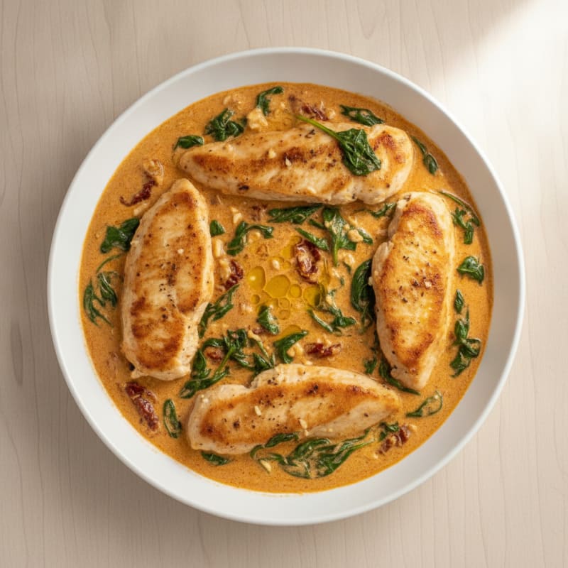 Tuscan Garlic Chicken Skillet