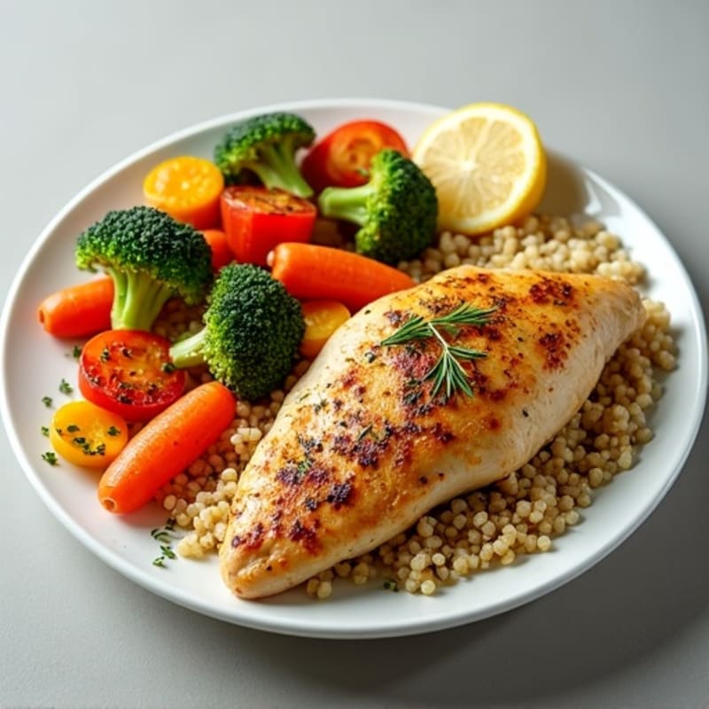 Sheet Pan Lemon Herb Roasted Chicken with Crispy Vegetables