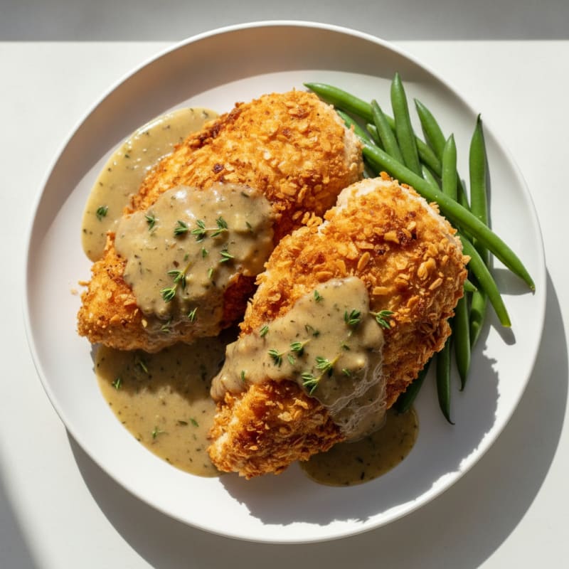 Buttermilk Fried Chicken with Creamy Gravy