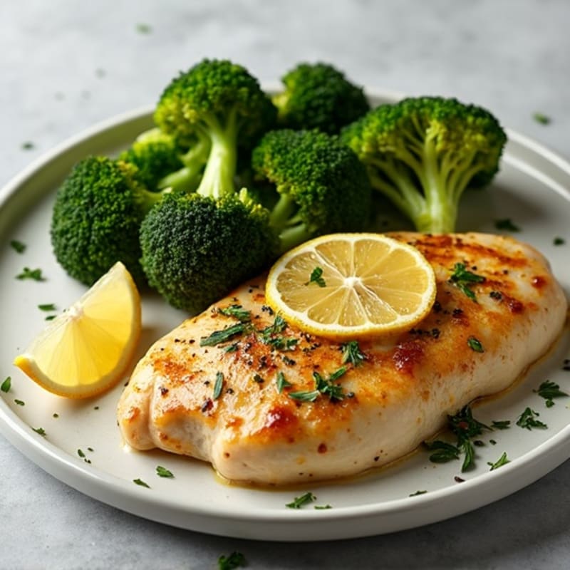 Sheet Pan Lemon Herb Chicken with Roasted Broccoli