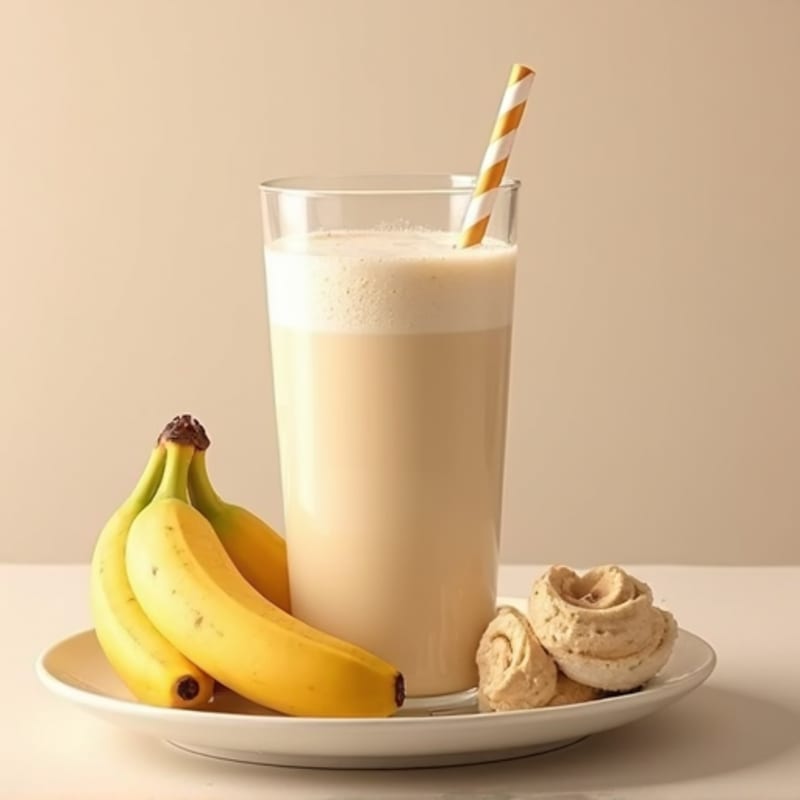 Vanilla Protein Shake with Almond Butter