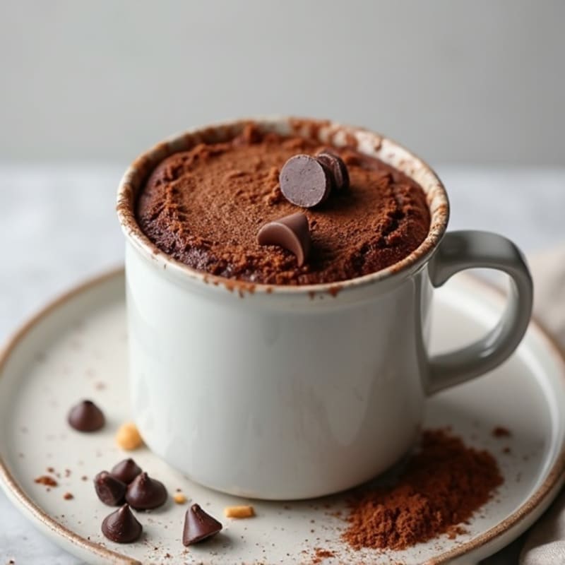 Protein-Packed Double Chocolate Mug Cake