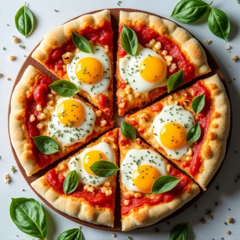 Cauliflower Crust Protein Pizza with Fresh Herbs
