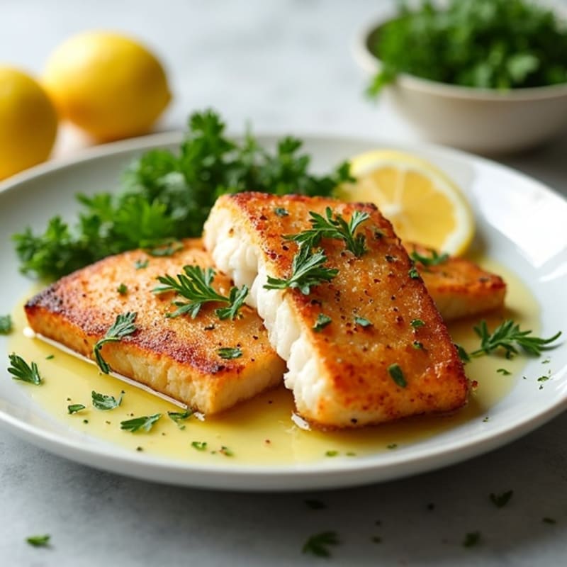 Crispy Pan-Seared Catfish with Fresh Herbs