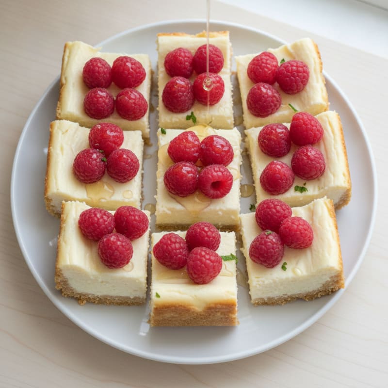 Creamy Greek Yogurt Protein Cheesecake Bars