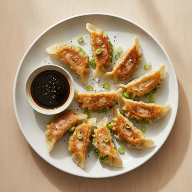 Pan-Seared Pork and Cabbage Gyoza