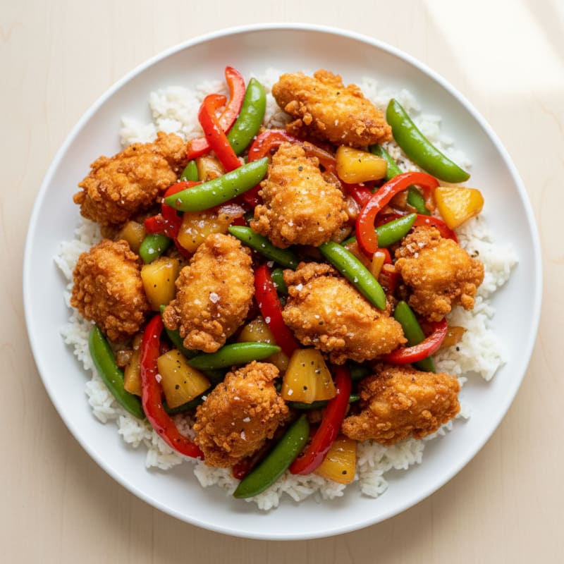 Crispy Sweet and Sour Chicken Stir-Fry