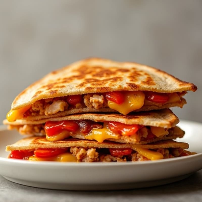 Crispy BBQ Chicken Whole Wheat Quesadilla
