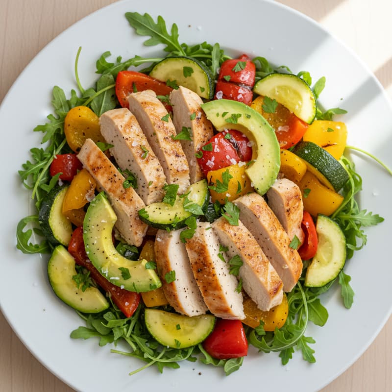 Chicken and Roasted Vegetable Medley