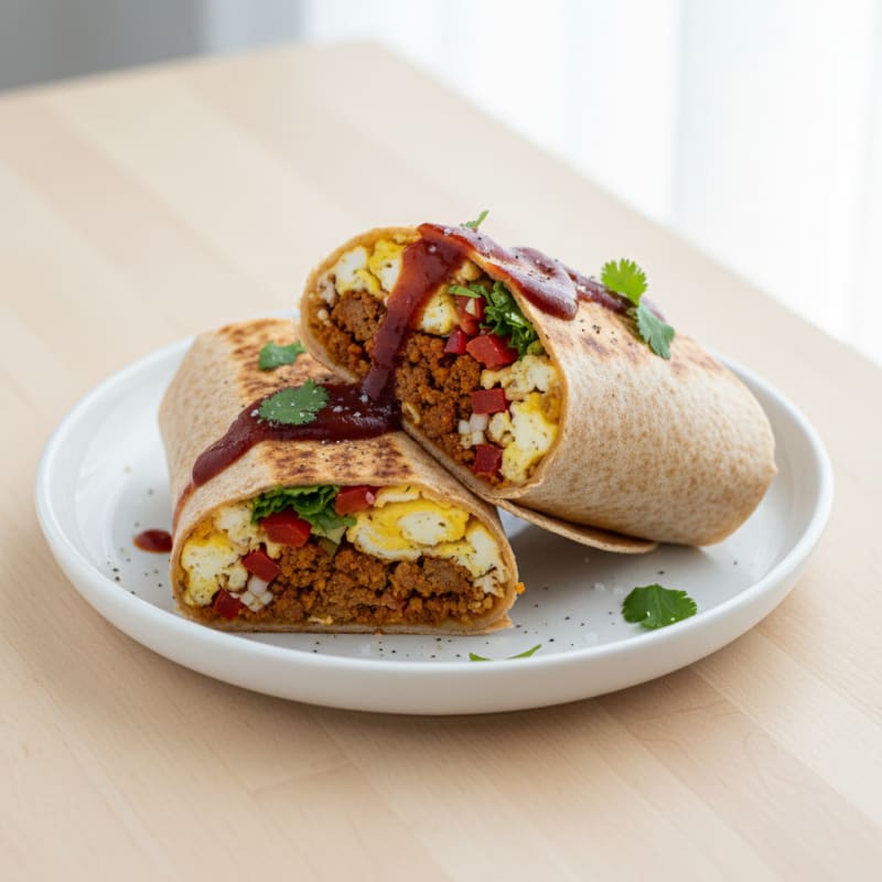 Hearty Breakfast Burrito with Chorizo