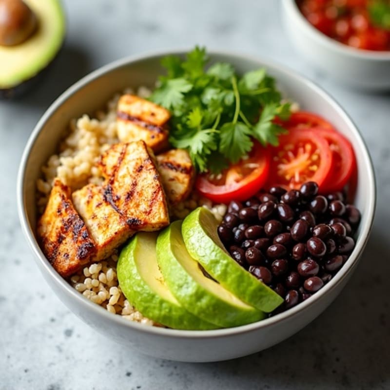 Loaded Black Bean Burrito Bowl