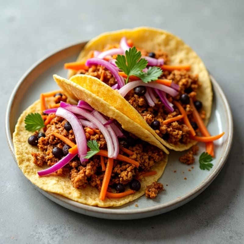 Shredded Jackfruit Tacos with Fresh Slaw